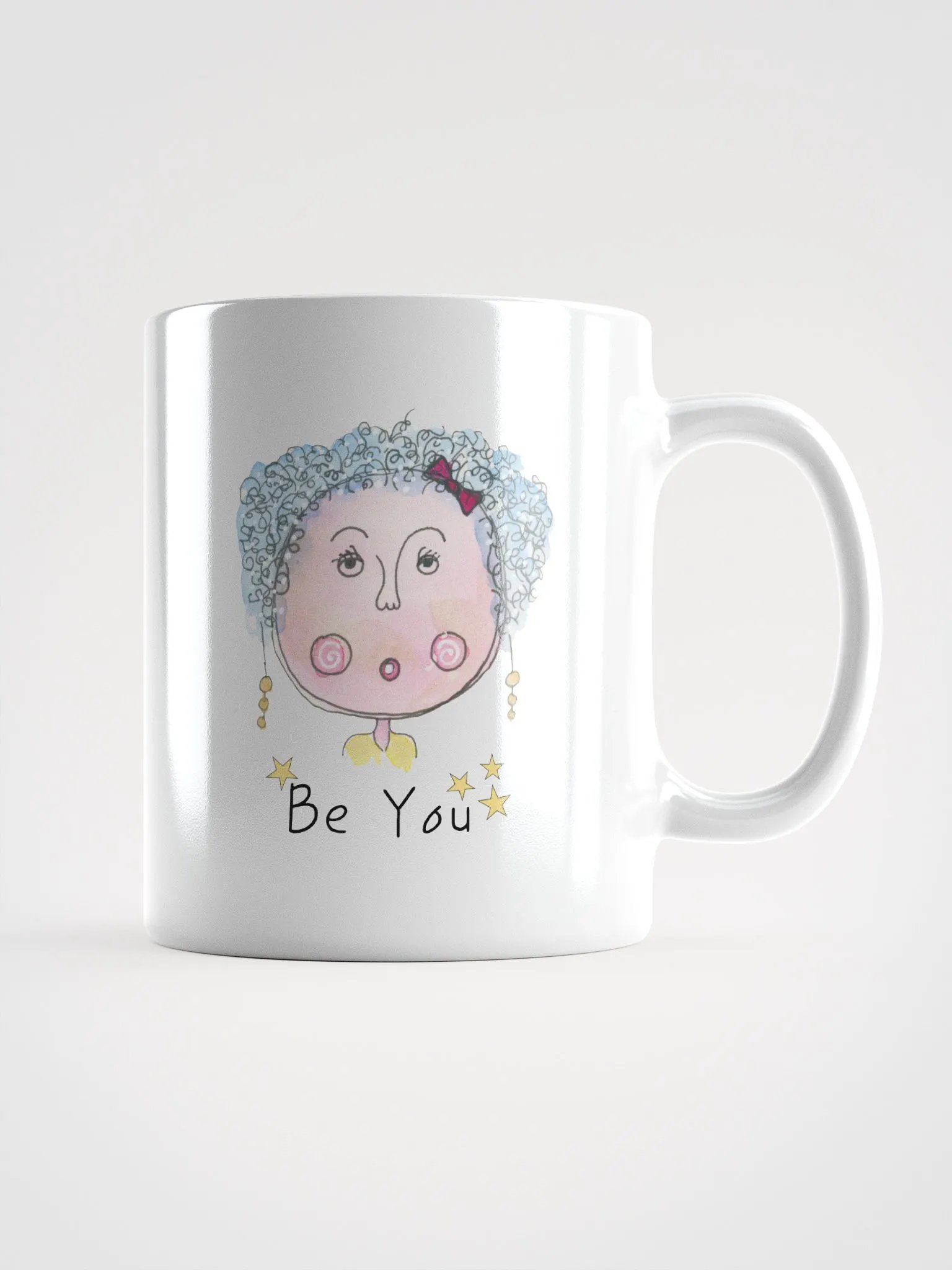 Whimsical Be You Character White Glossy Mug product image (2)
