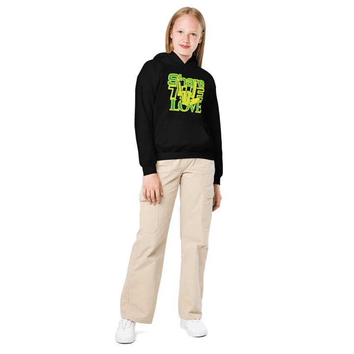3D Share The Love Youth Hoodie product image (2)