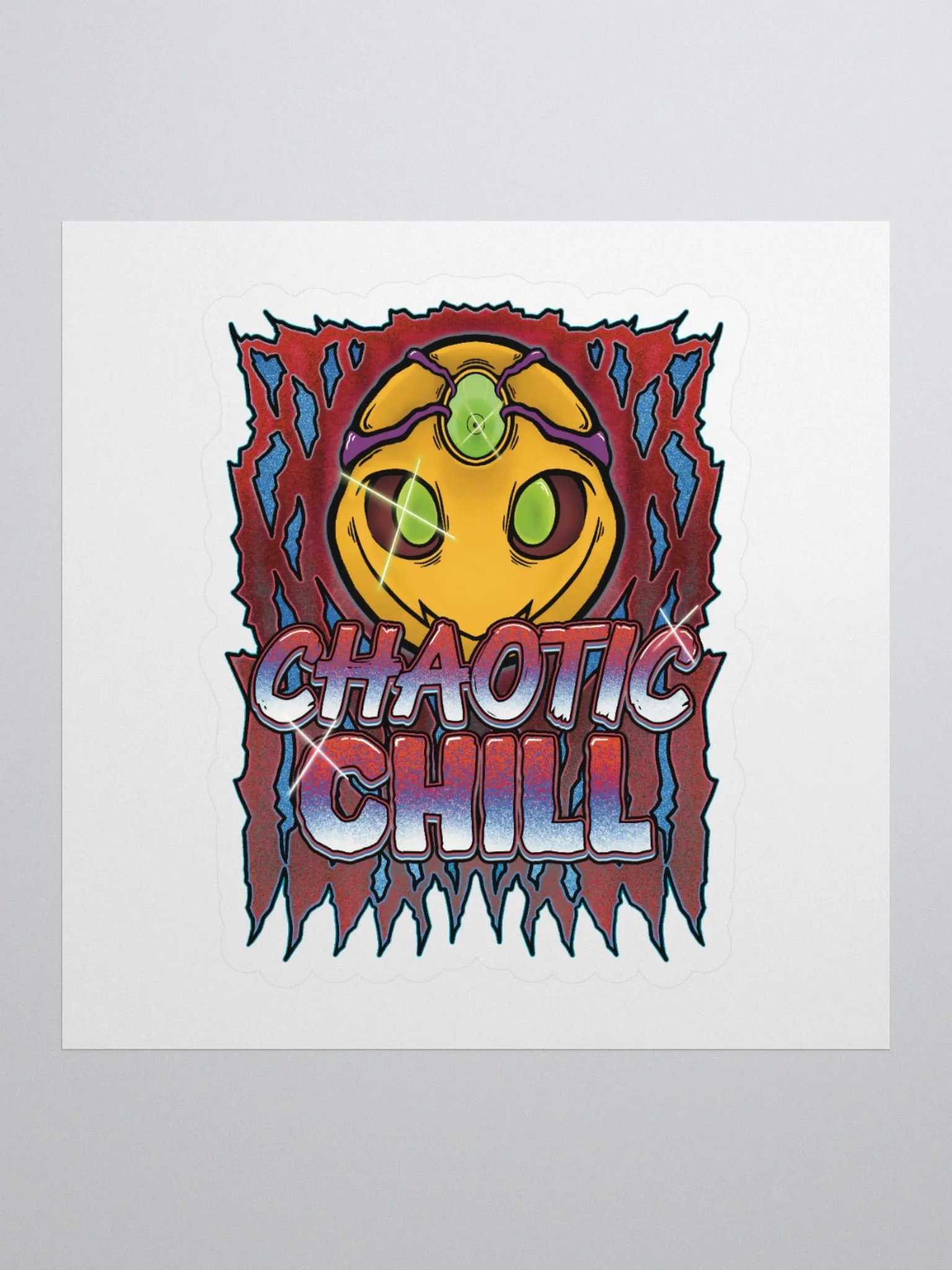Chaotic Chill (BoomPop) KIssCut Sticker product image (1)