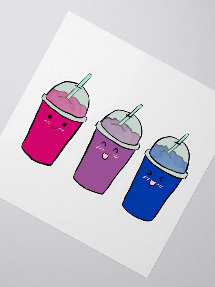 Slushie Buddies: Bisexual Flag Stickers product image (6)