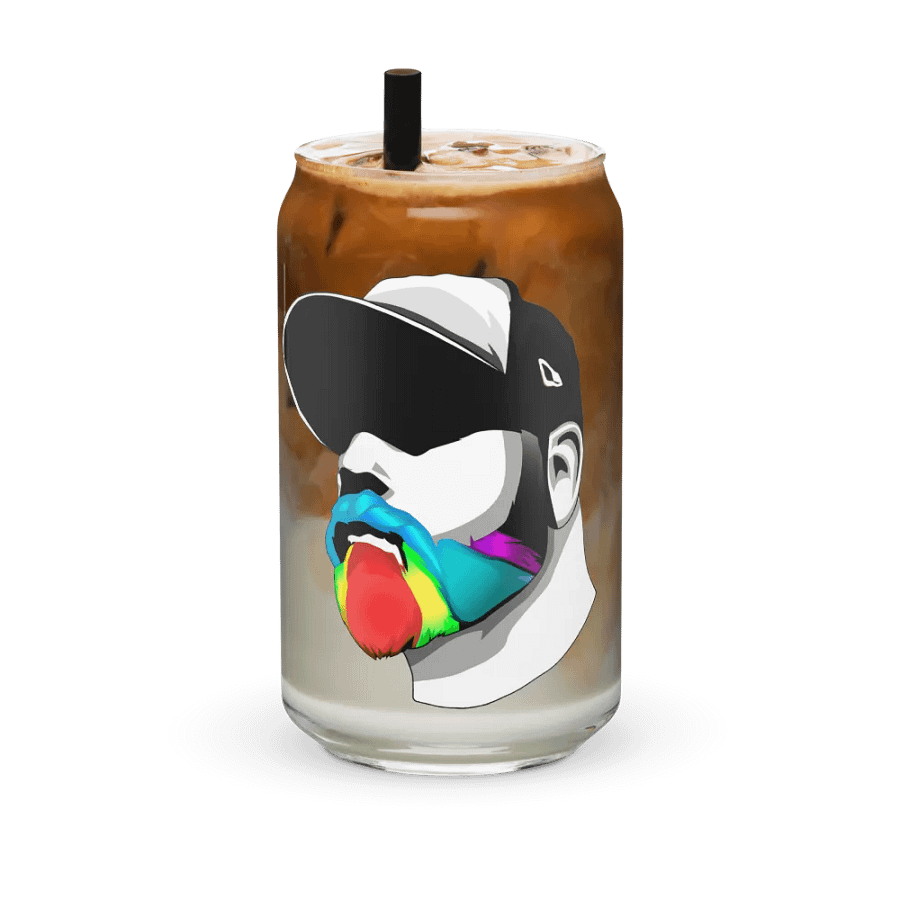 RainbowBeard New Head Logo Can-Shaped Glass 16oz product image (42)