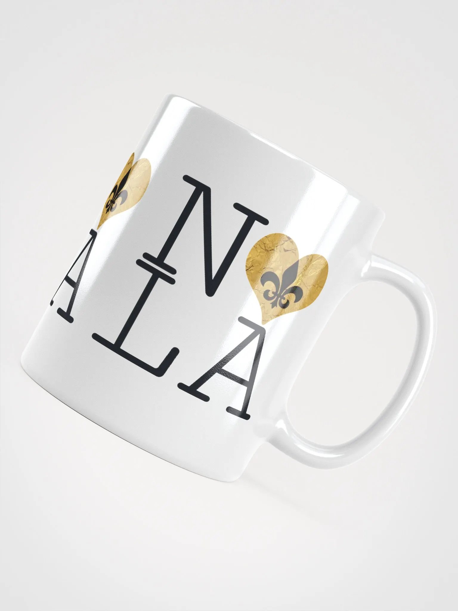 I LOVE NOLA **BIGSHOT MUG** (GOLD WRAP HEART) product image (4)