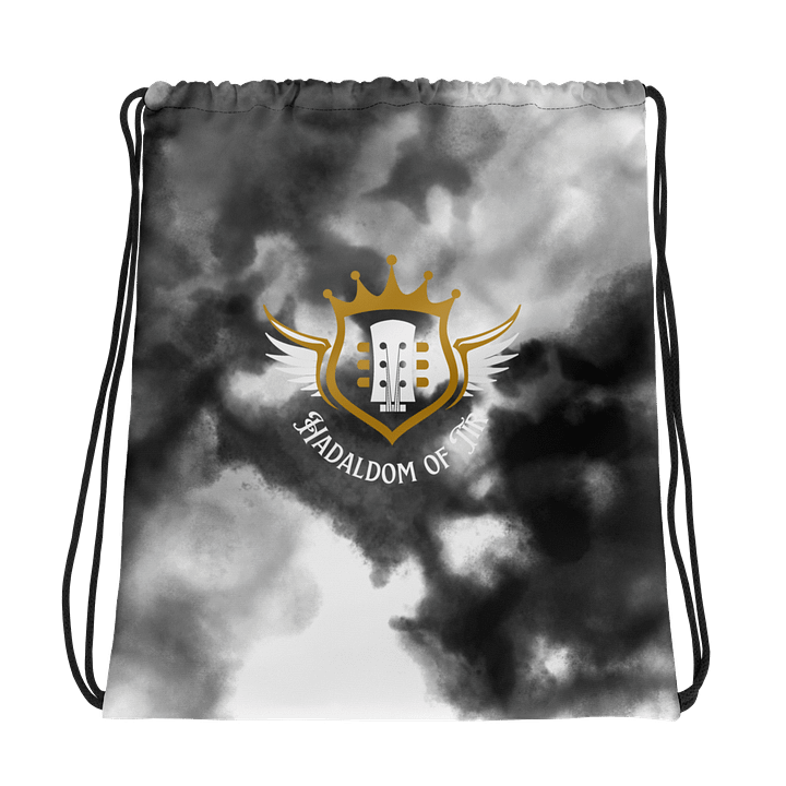 Crowned Guitar Wings Drawstring Bag product image (1)