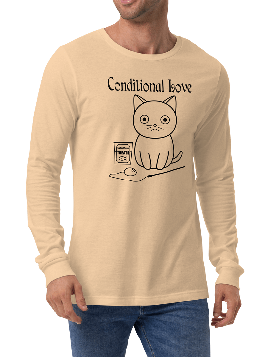 Conditional Love Unisex Long Sleeve Tee, Black Print product image (4)