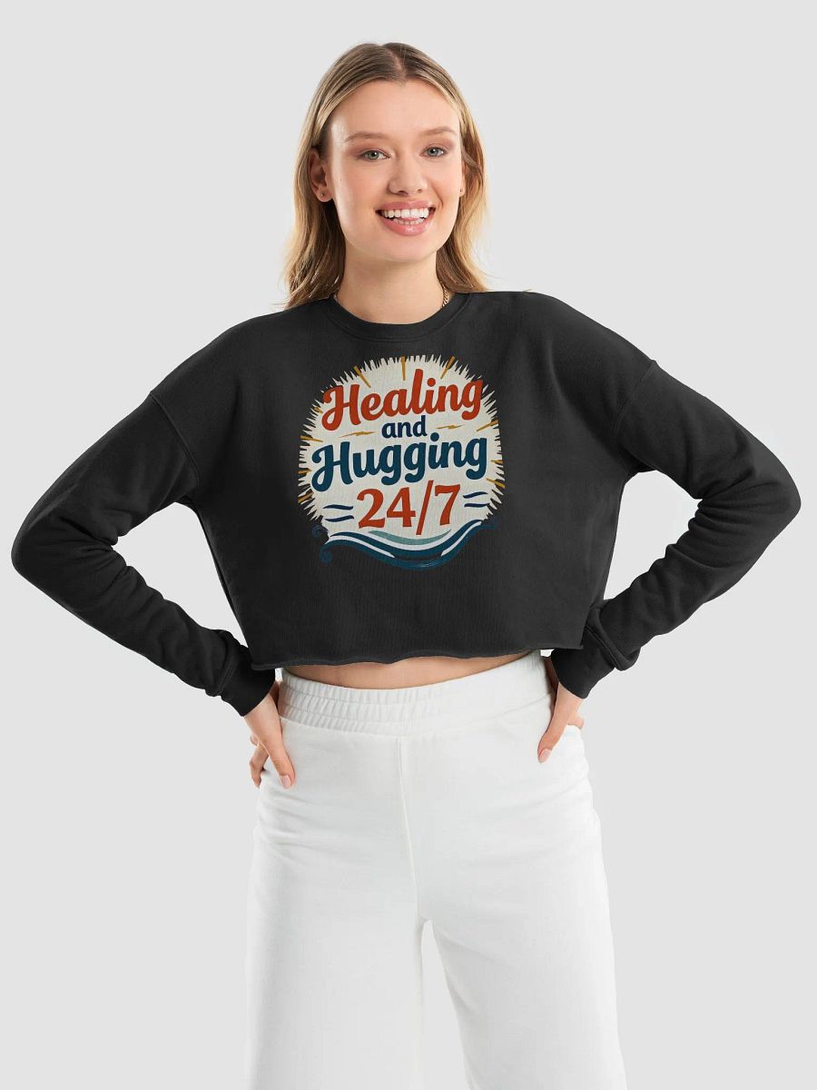 Healing Hug Fleece Crop Sweatshirt product image (26)