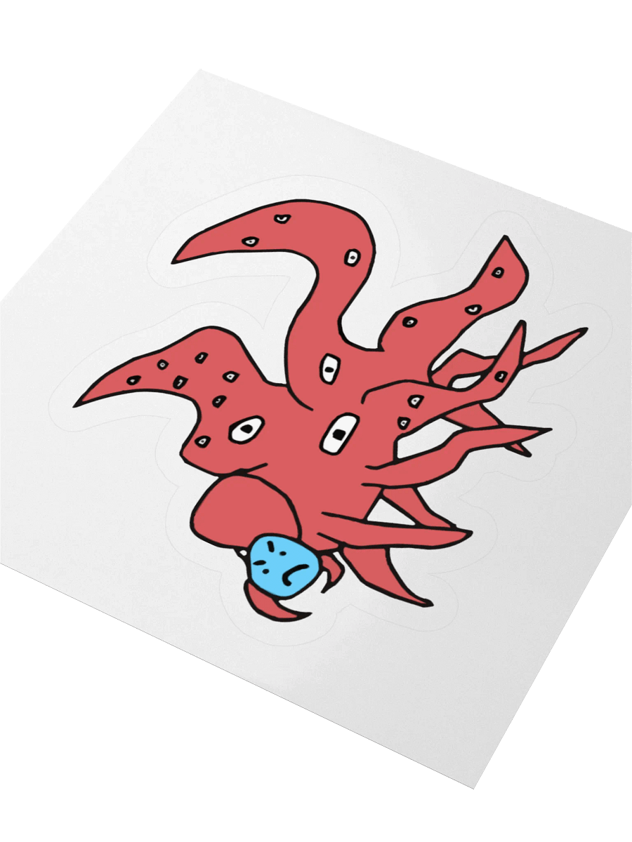 Red AI Shoggoth Sticker product image (7)
