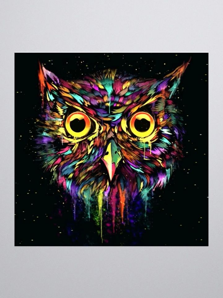 Drippy Owl Sticker product image (1)