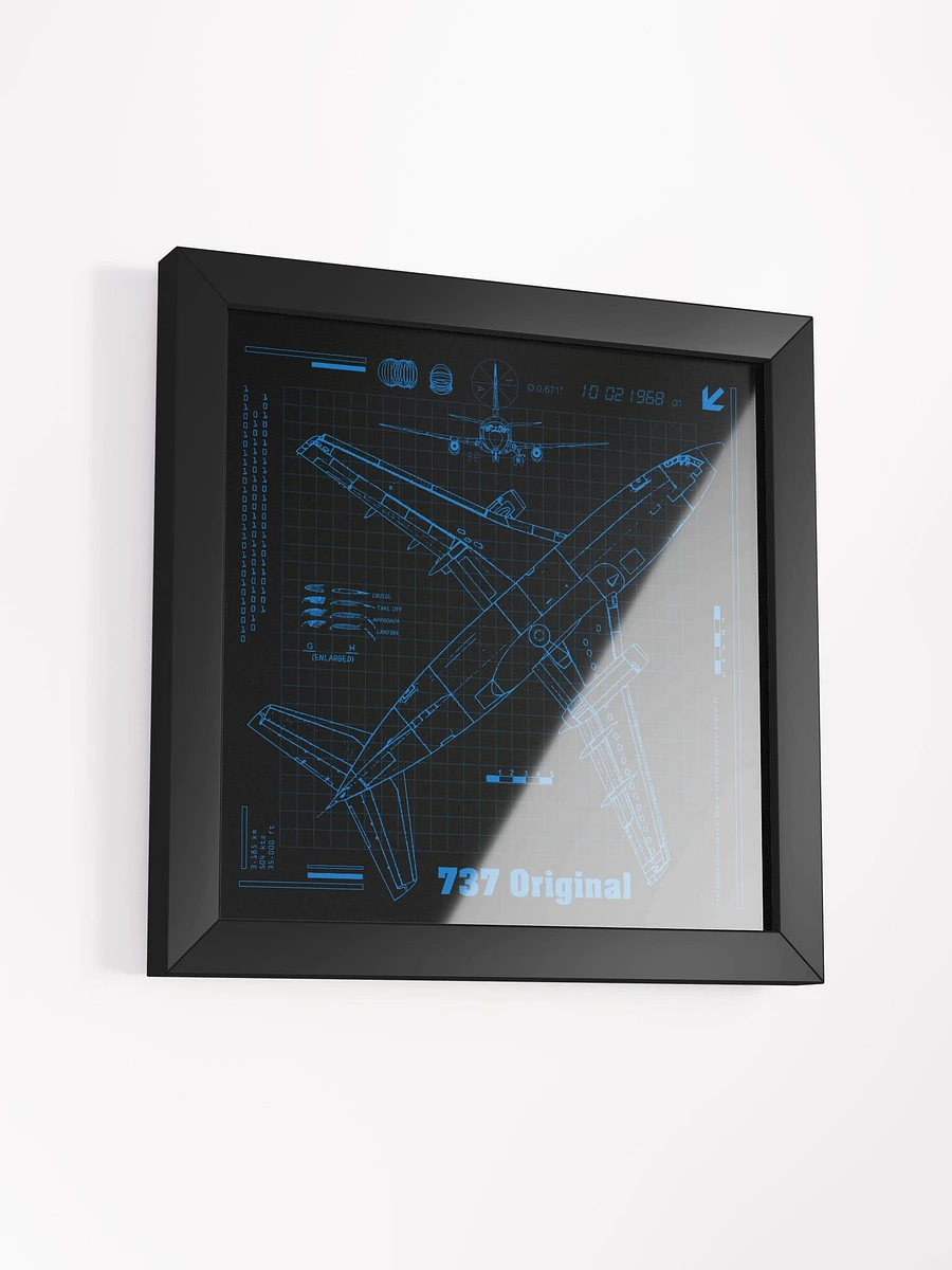 737 Original Blueprint Framed Poster product image (3)