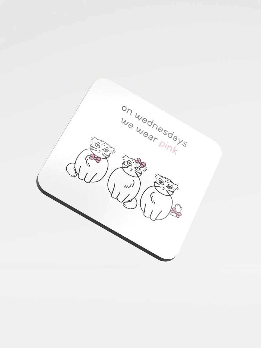 Pink Wednesdays Manul - Coaster product image (1)