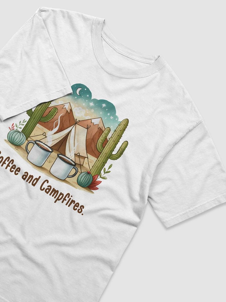 Coffee and Campfires Under Starry Skies Unisex Heavyweight T-Shirt product image (6)