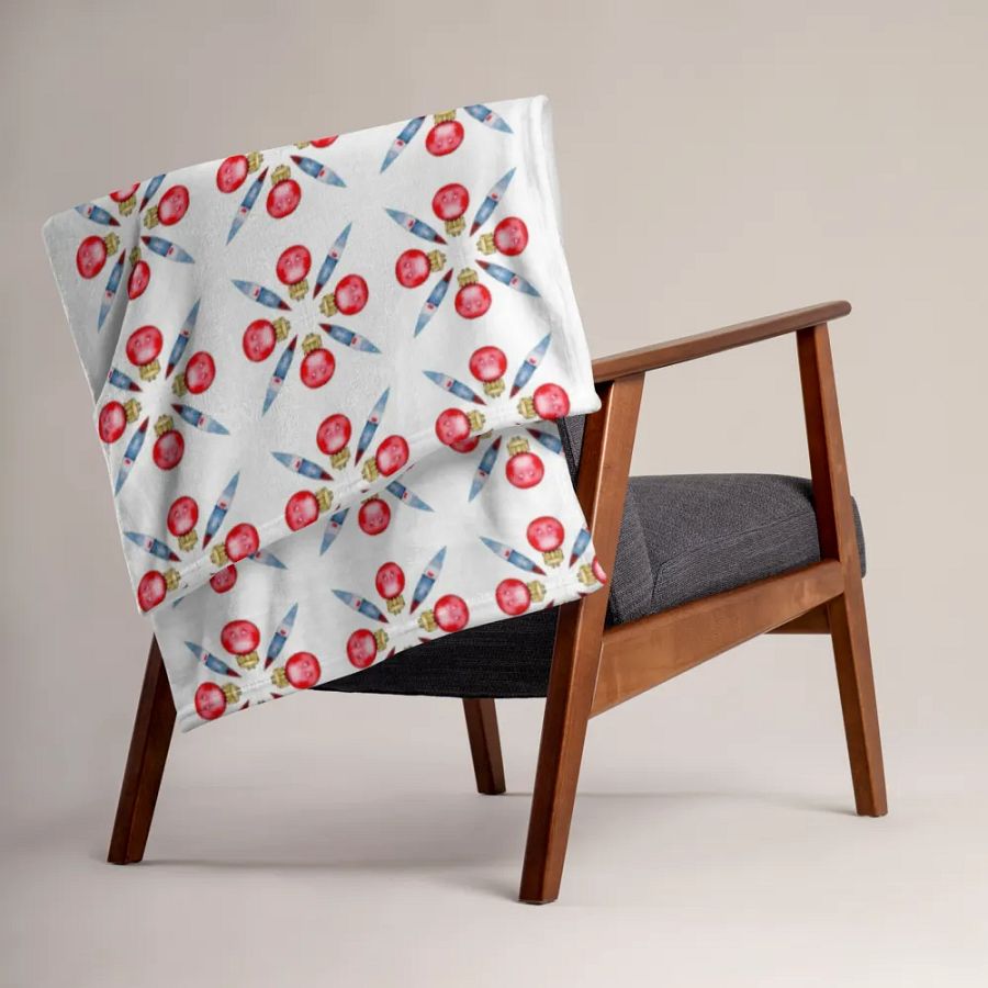 Festive Bauble Throw Blanket product image (4)