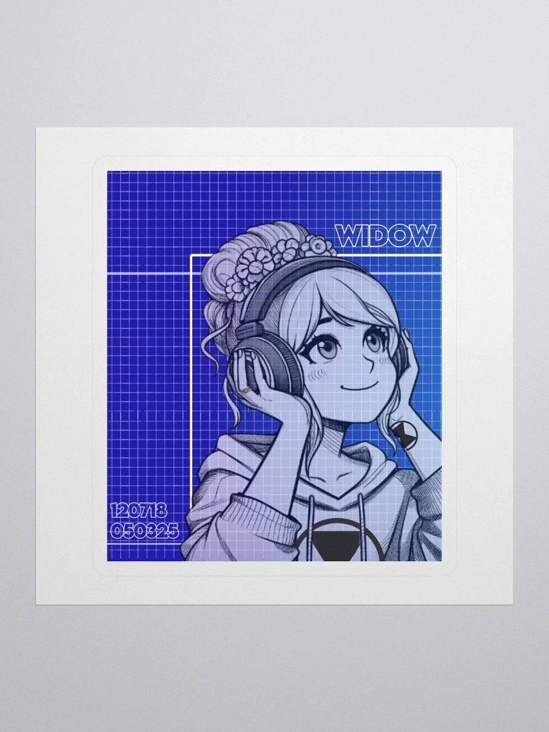 Widow Blueprint Sticker
