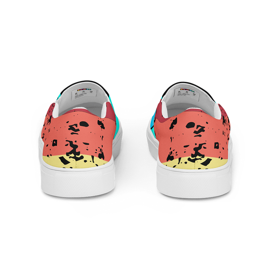 Splatter Color Women's Slip-on Canvas Shoes product image (4)