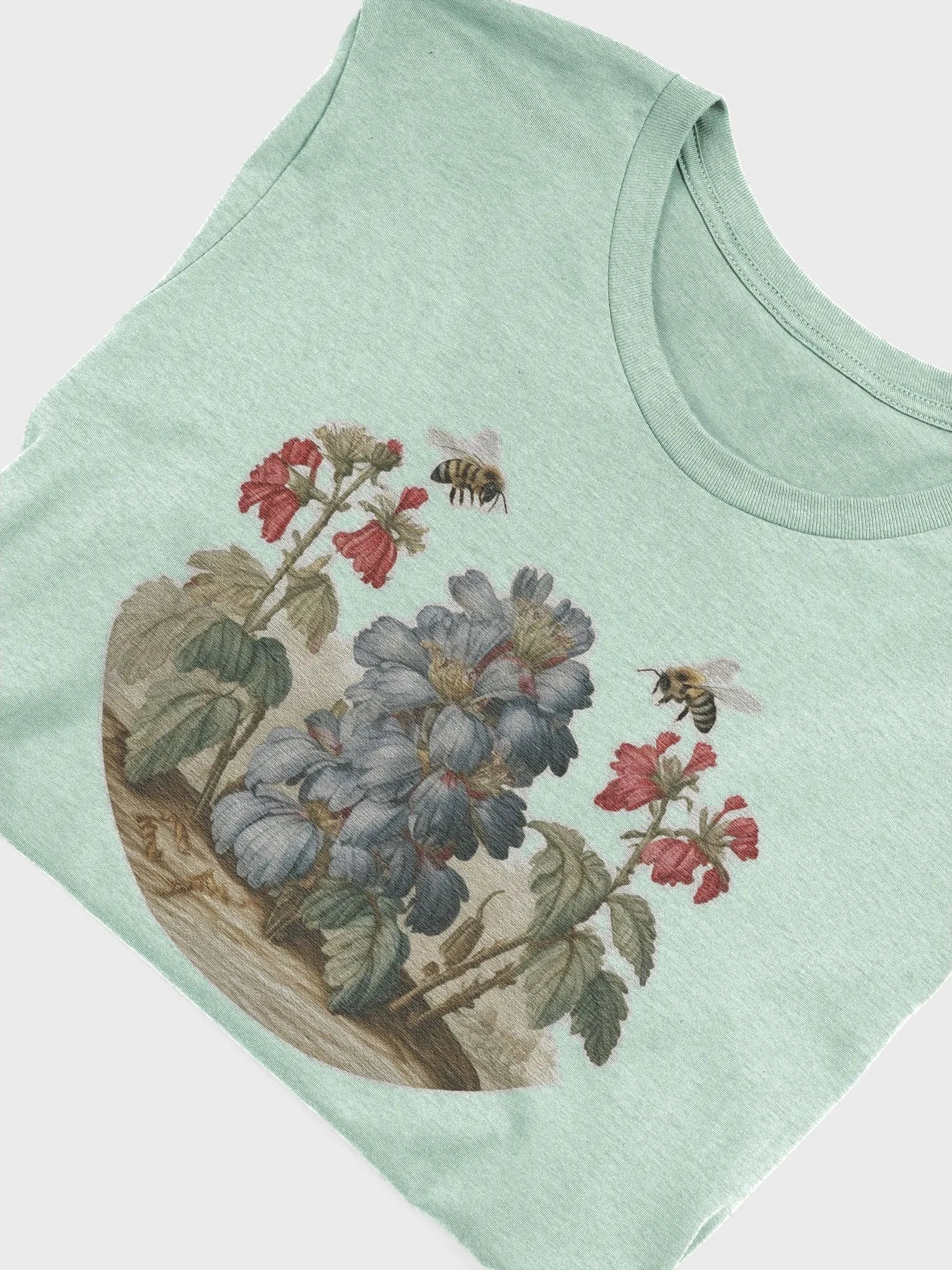 Bees flying over some flowers Supersoft T-Shirt product image (5)