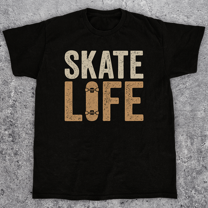 Skate life, Vintage skateboarding t-shirt, Unisex product image (1)