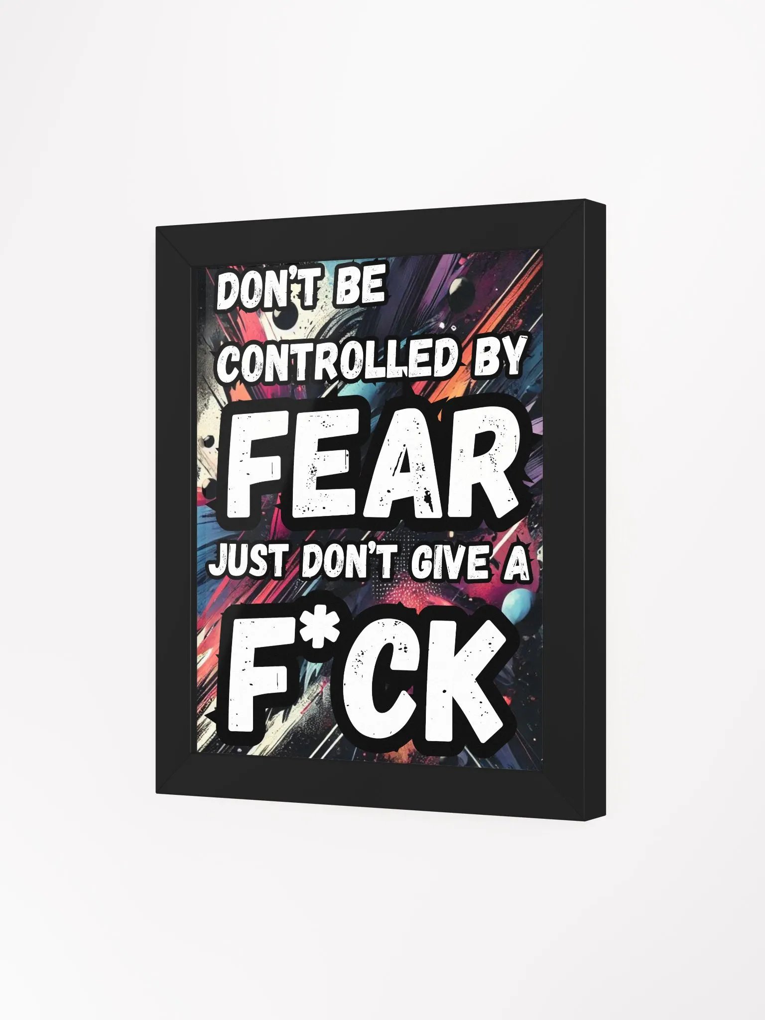 Fearless Graffiti Motivation Poster | 