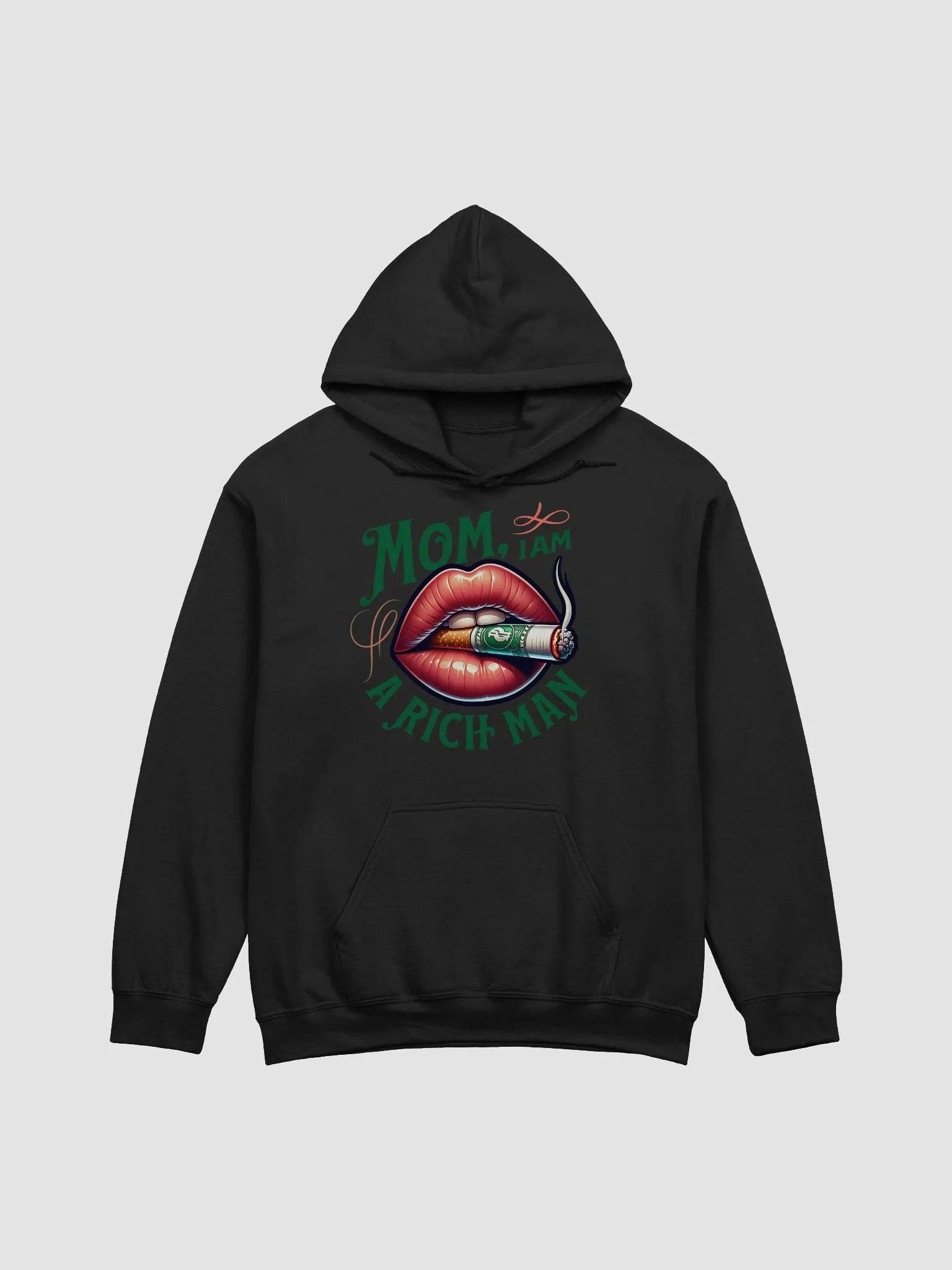 Mom, I am a Rich Man Lips Hoodie product image (1)