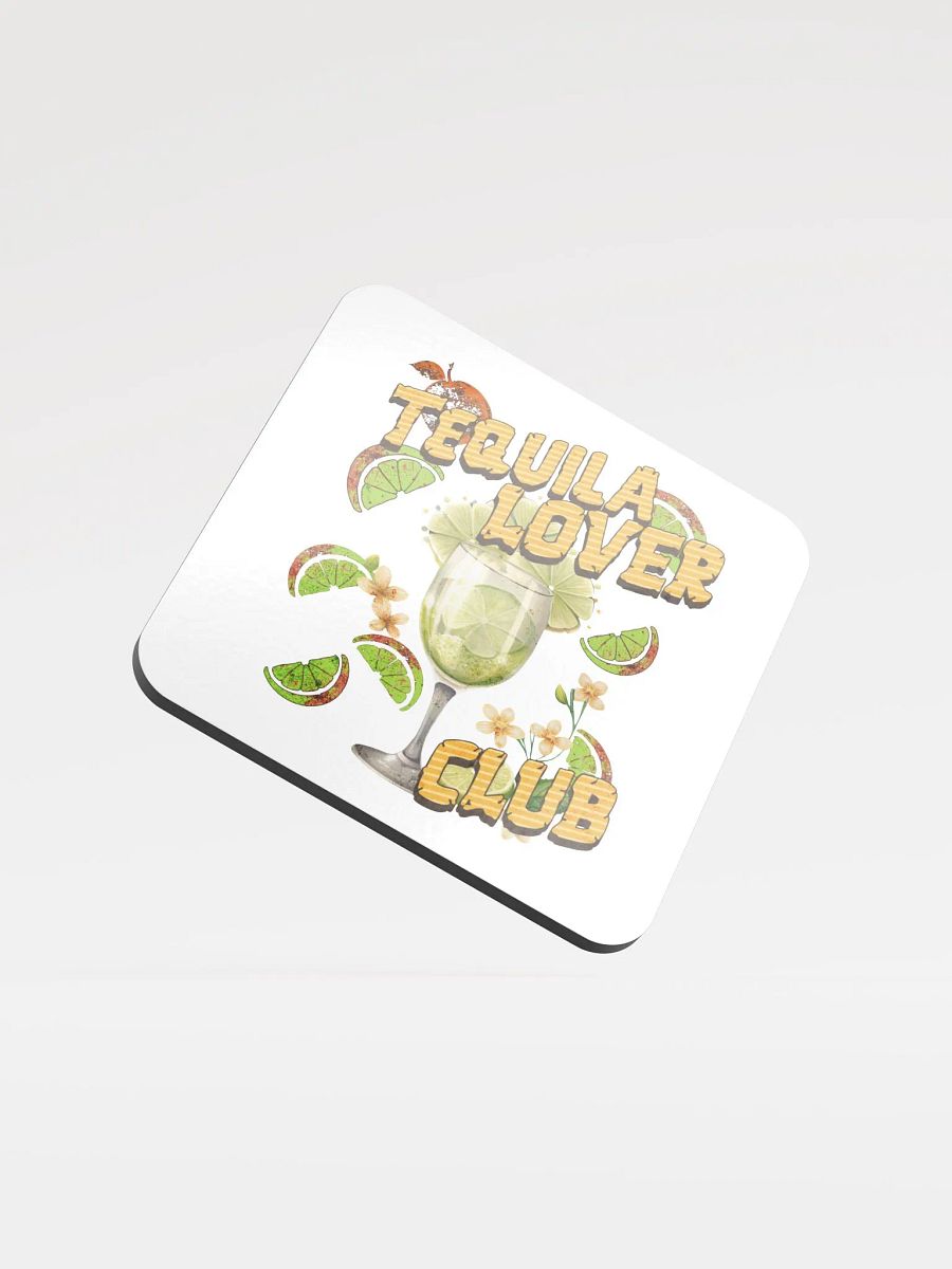 Tequila Lover Club Lime Fiesta Glossed Cork Coaster product image (1)