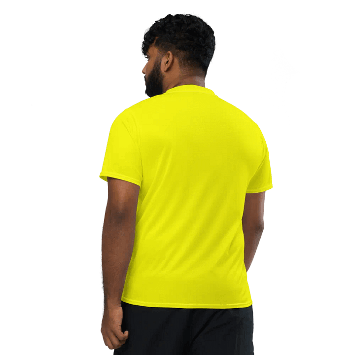 Bright Yellow Unisex Sports Jersey product image (2)