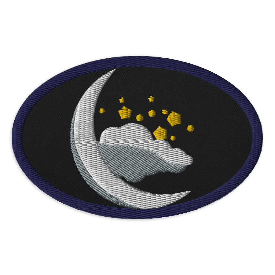 Celestial Crescent Embroidered Patch product image (1)