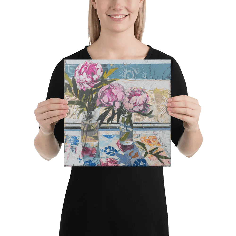 Art2401-41 Vase Flowers Still Life - Canvas Print - sm product image (2)