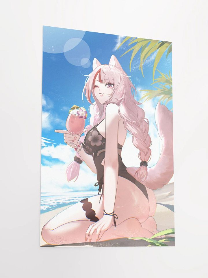 [MADE TO ORDER] Mikki Peach on the Beach Poster 🍑 product image (2)