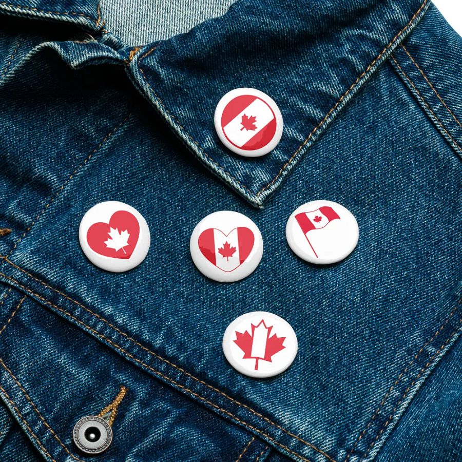 Canadian Flag Pin Buttons Set product image (16)
