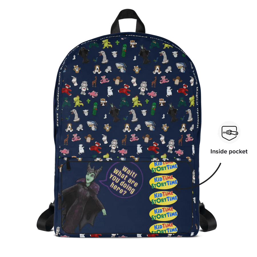 The KidTime StoryTime Character Backpack (Navy Blue) product image (4)