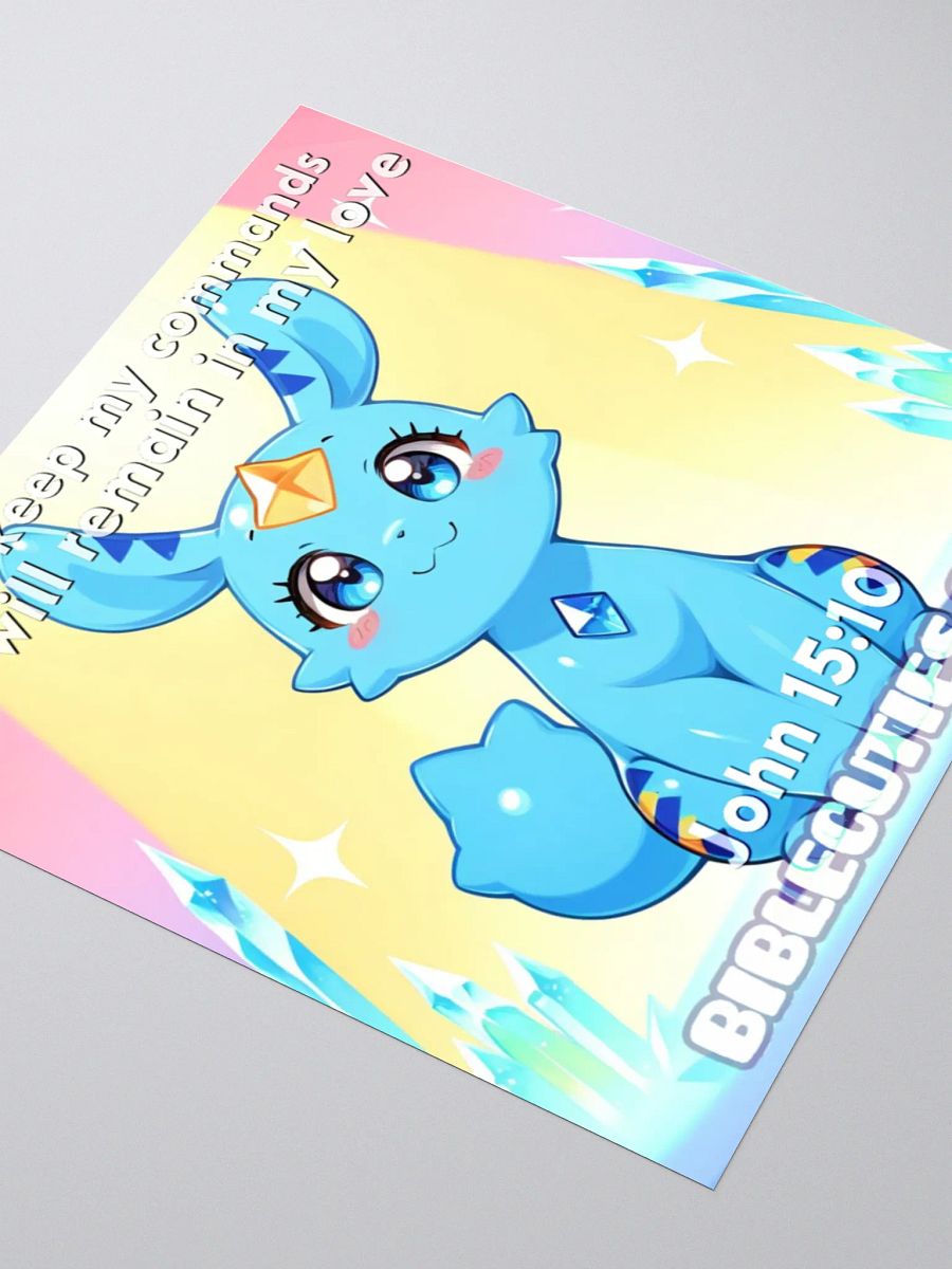 Bible Cuties Valeria - If you keep my commands you will remain in my love - John 15:10 product image (5)