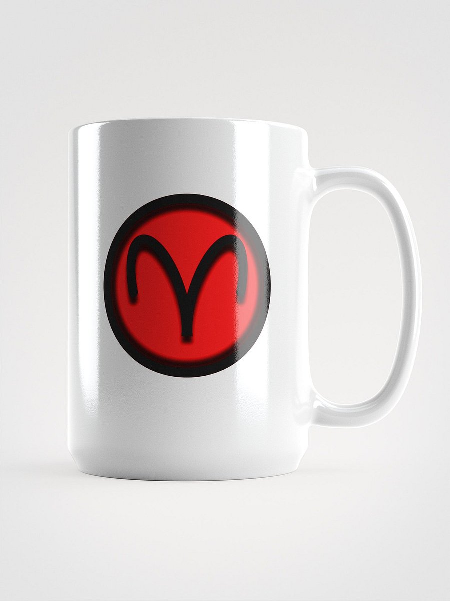 Aries Zodiac Symbol White Glossy Mug product image (1)