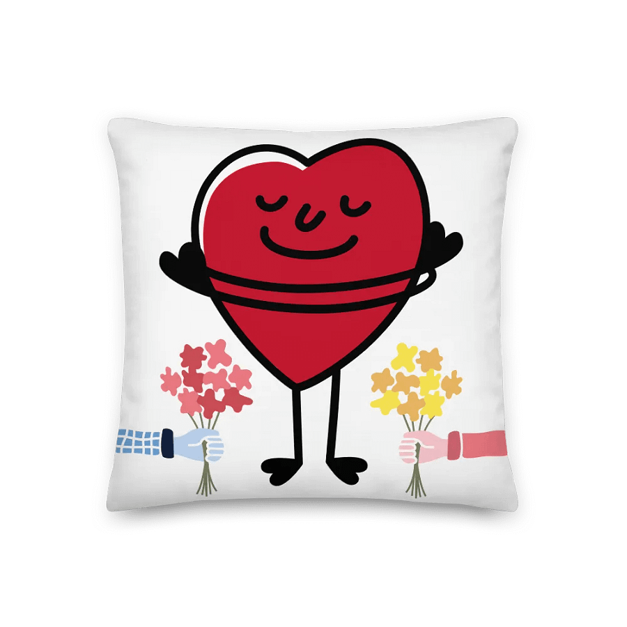 Heart Floral Pillow Cushion – Romantic Valentine’s Gift & Home Décor product image (3)