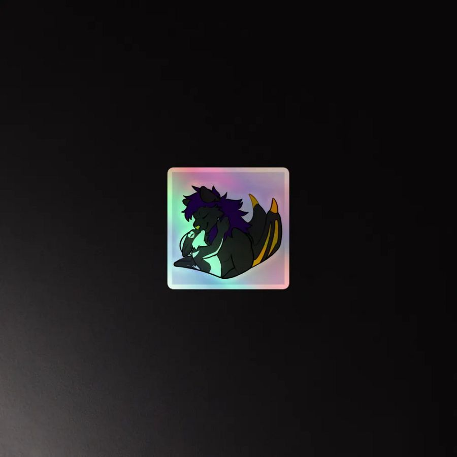 Obsidian and orca kiss sticker product image (2)