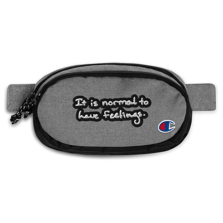 It is normal to have feelings. (bubble design 2) champion fanny pack product image (1)