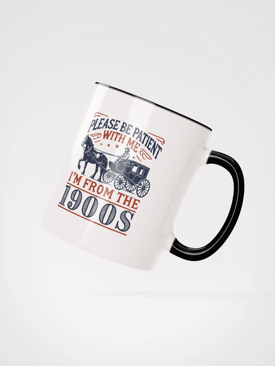 Vintage Horse Cart Coffee Mug – Funny Retro Gift with 1900s Humor product image (3)