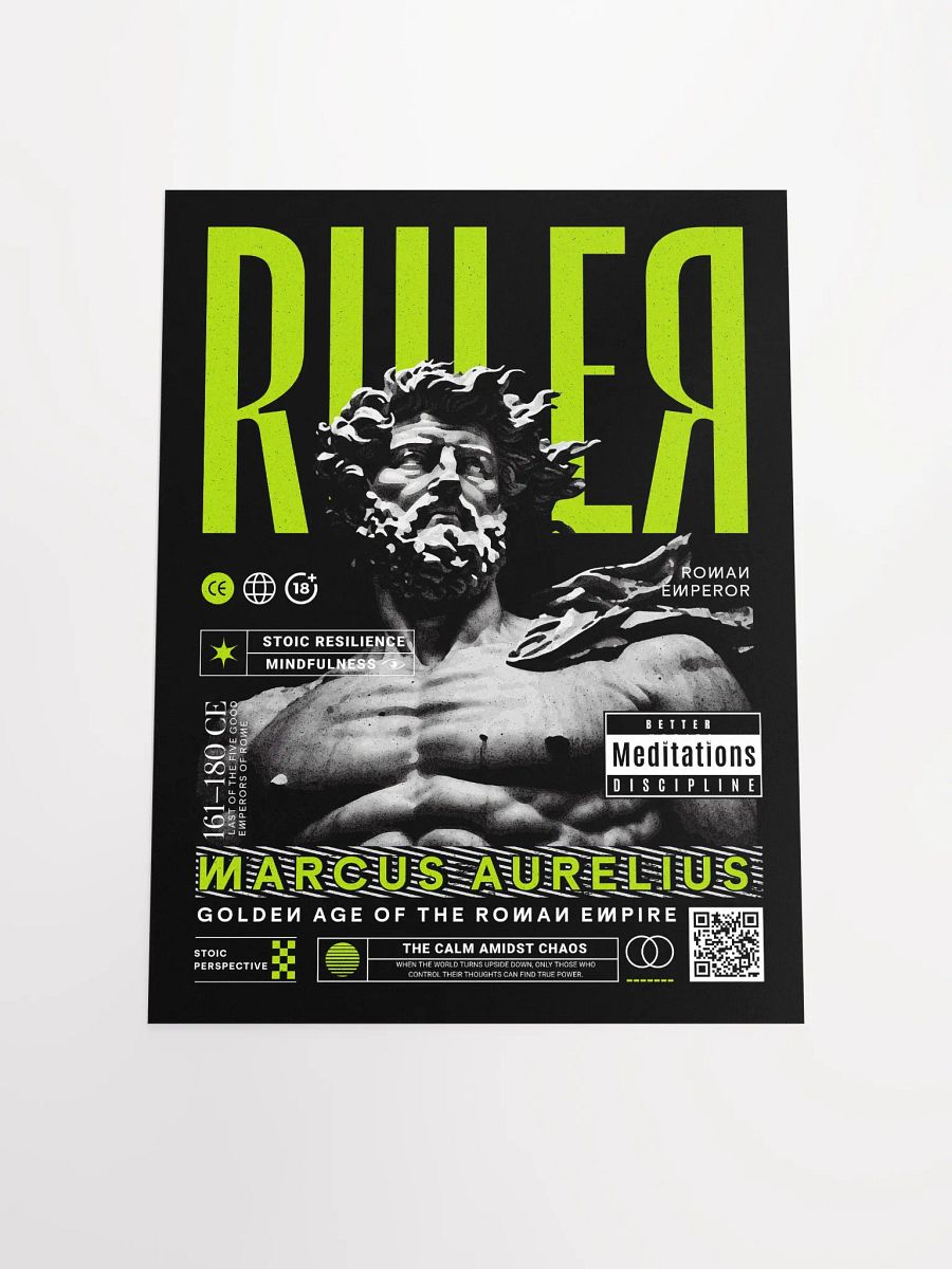 Ruler Marcus Aurelius Stoic Matte Paper Poster product image (5)