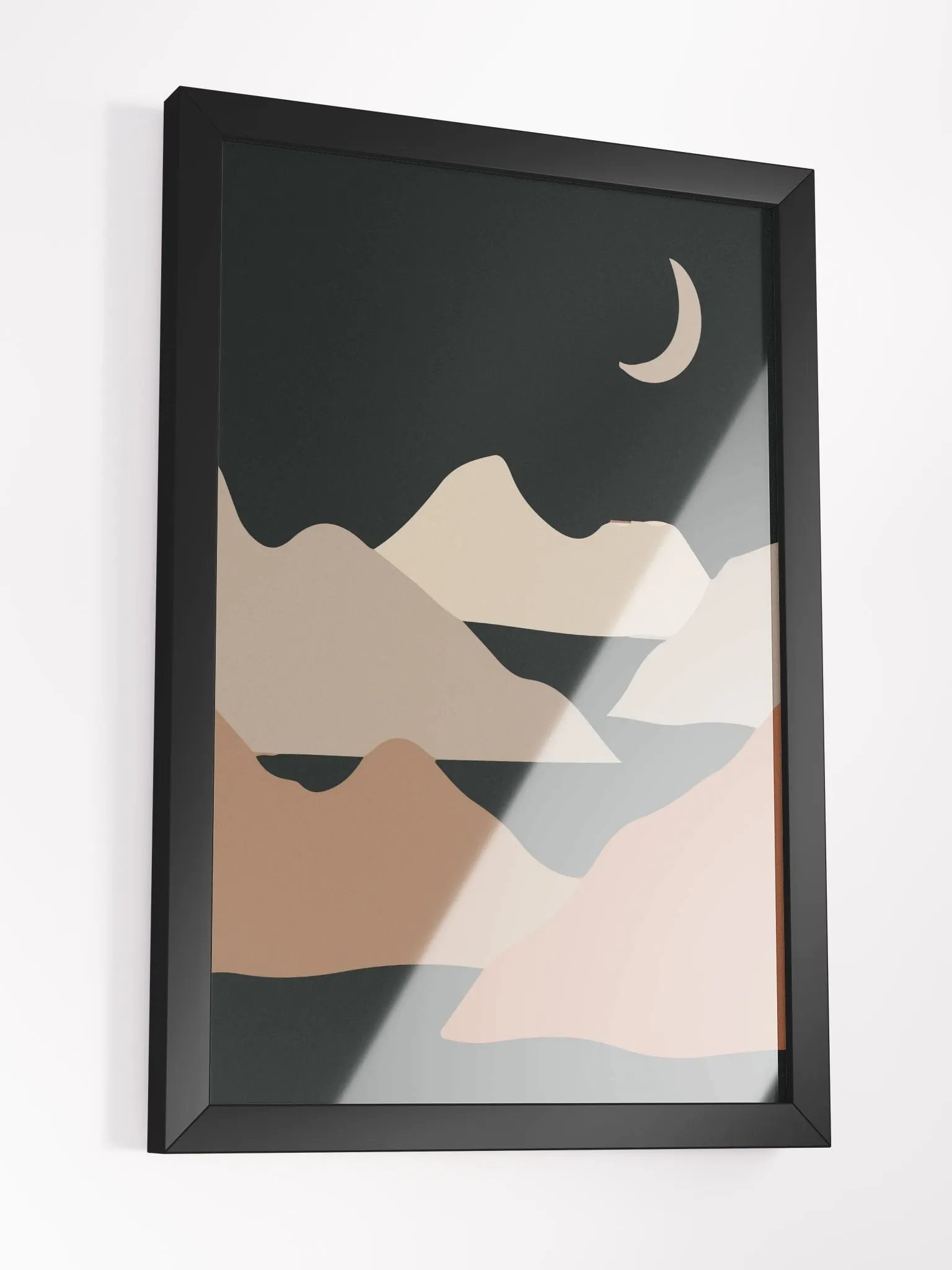 Moonlit Mountainscape Poster product image (14)