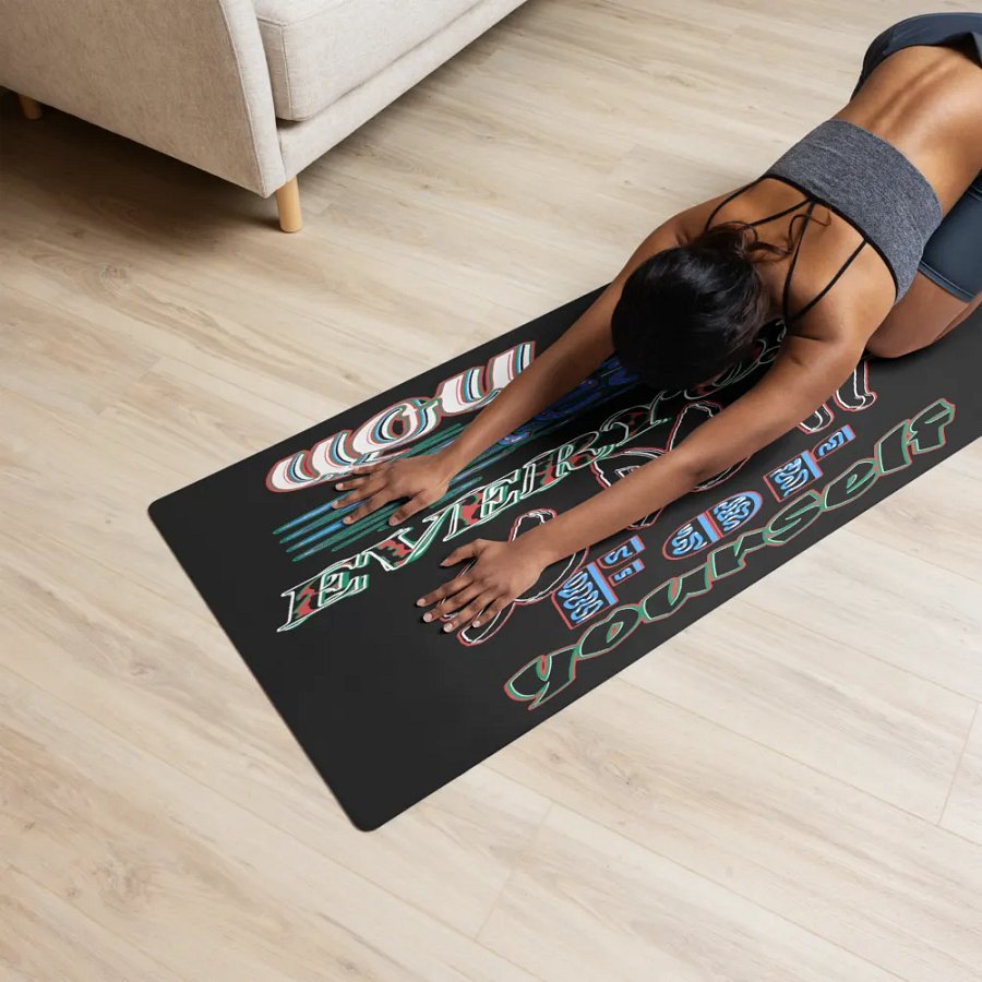 You Cant Please Everyone, So Do It For Yourself - Black - Yoga Mat product image (12)