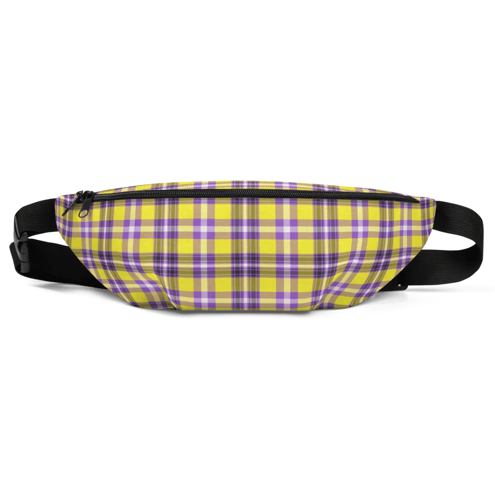 Yellow and Purple Plaid Fanny Pack product image (2)