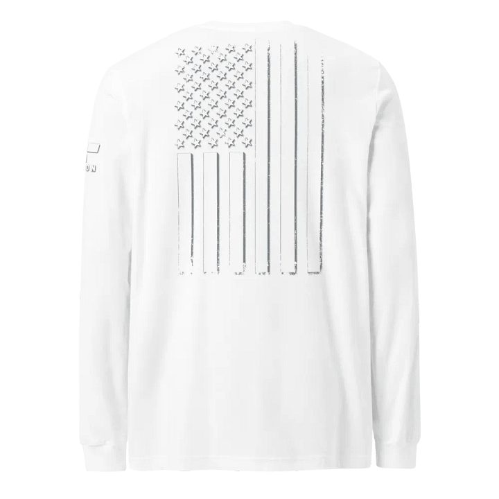White Out American Flag Long Sleeve product image (1)