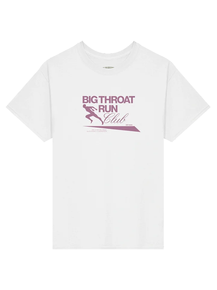 Big Throat Run Club (White Tee) product image (1)