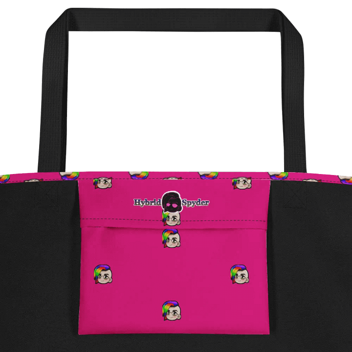 Hybrid Pride Large Tote Bag w/Pocket (Pink) product image (2)