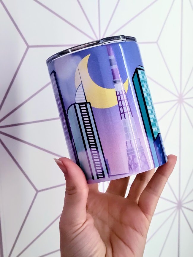 Dahlia Cityscape Tumbler (Small) product image (1)