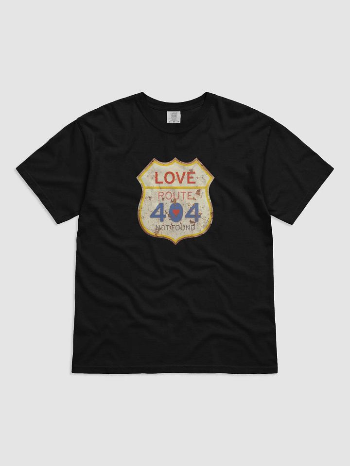 Love Route 404 Unisex Comfort Colors Garment-Dyed Heavyweight T-Shirt, Casual Love Tee, Vintage Style Gift, Summer Wear product image (5)