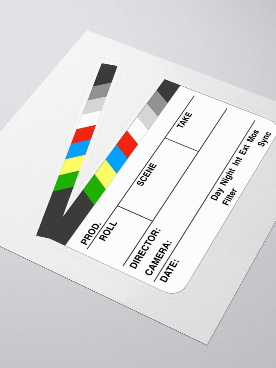 Clapperboard Sticker (color) product image (3)
