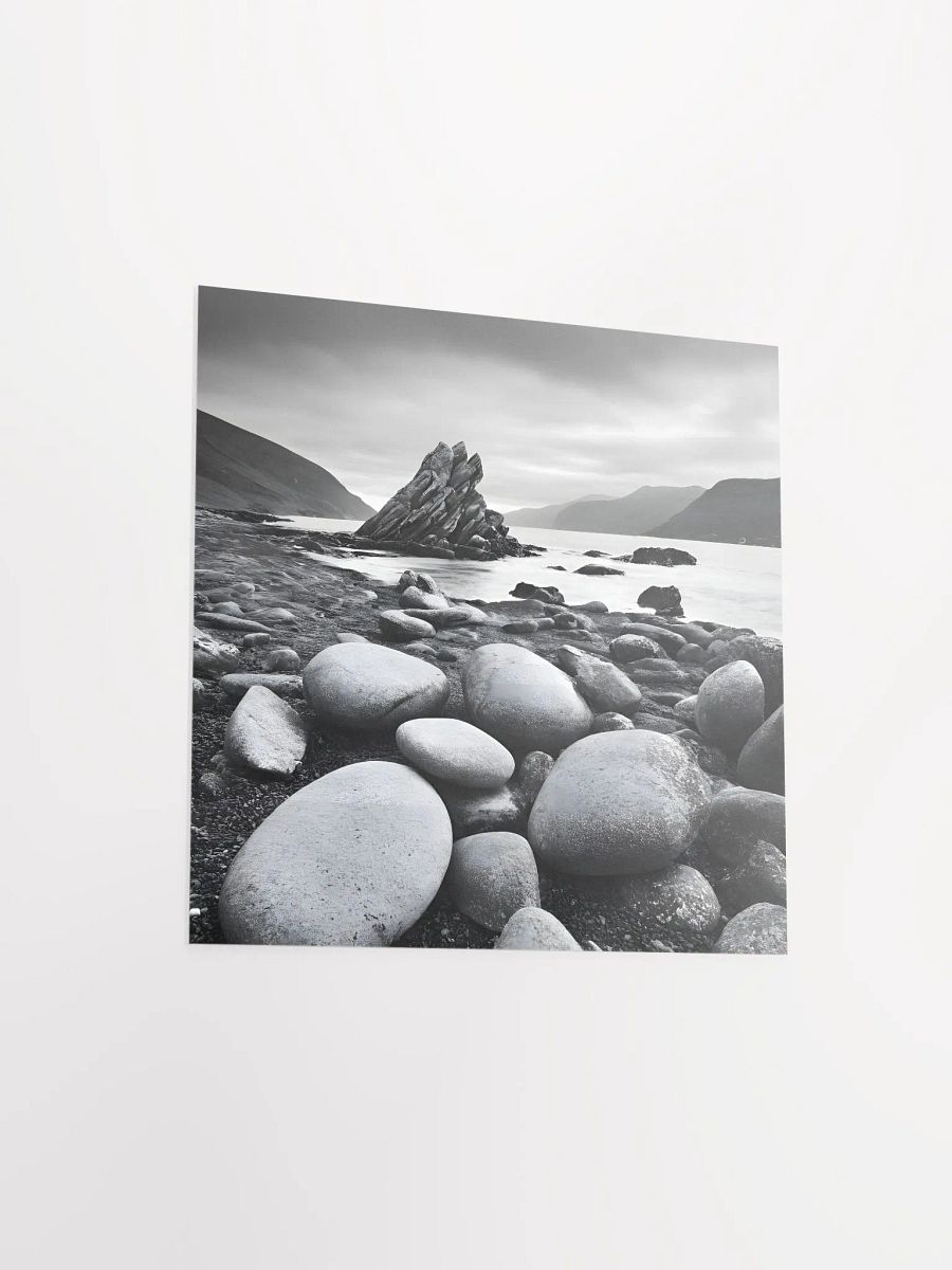 Poster - Rocky Shores in Black and White product image (3)