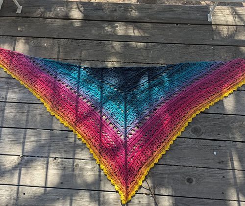 I'm very excited to show off my Stitch on Twitch collab item! This is an amazing shawl that I whipped up for the event. The t...