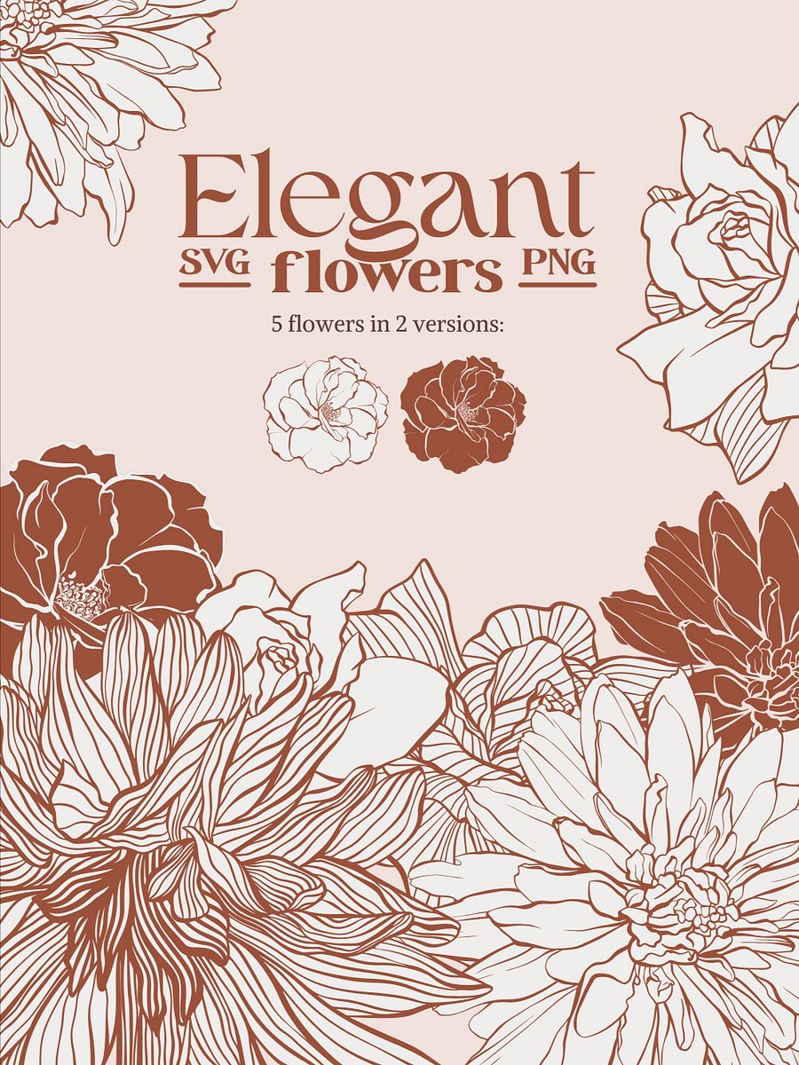 Elegant Floral Patterns Vector Collection product image (5)