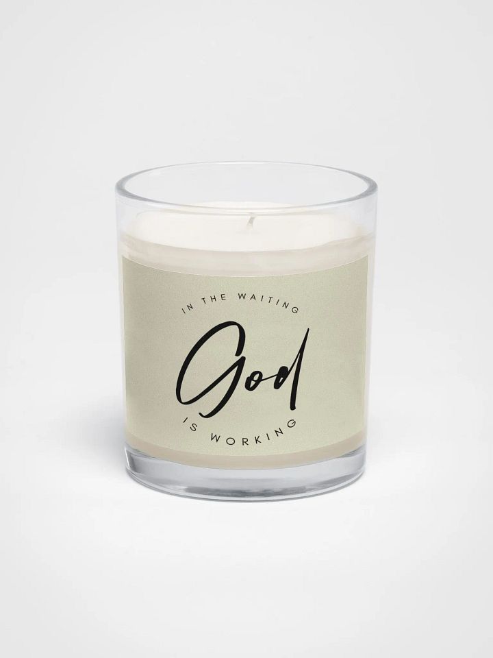 God Is Working Candle product image (1)