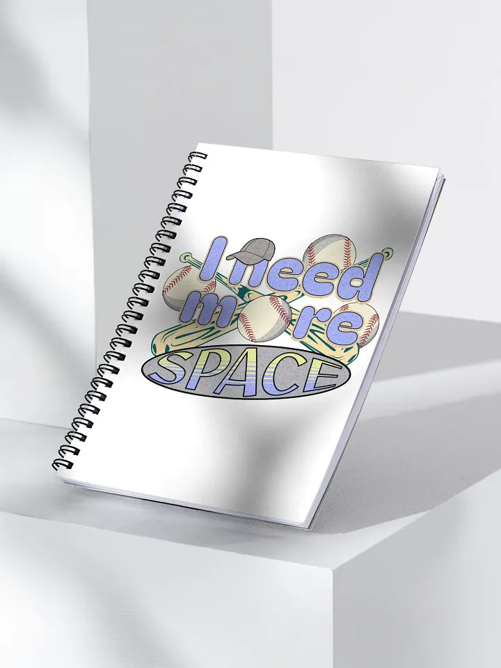 I Need More Space Baseball Dreams Spiral Notebook product image (2)