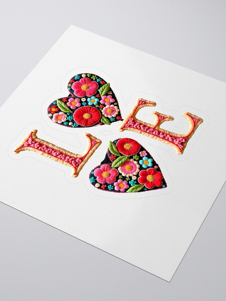 Floral Love Embroidery Stickers product image (3)